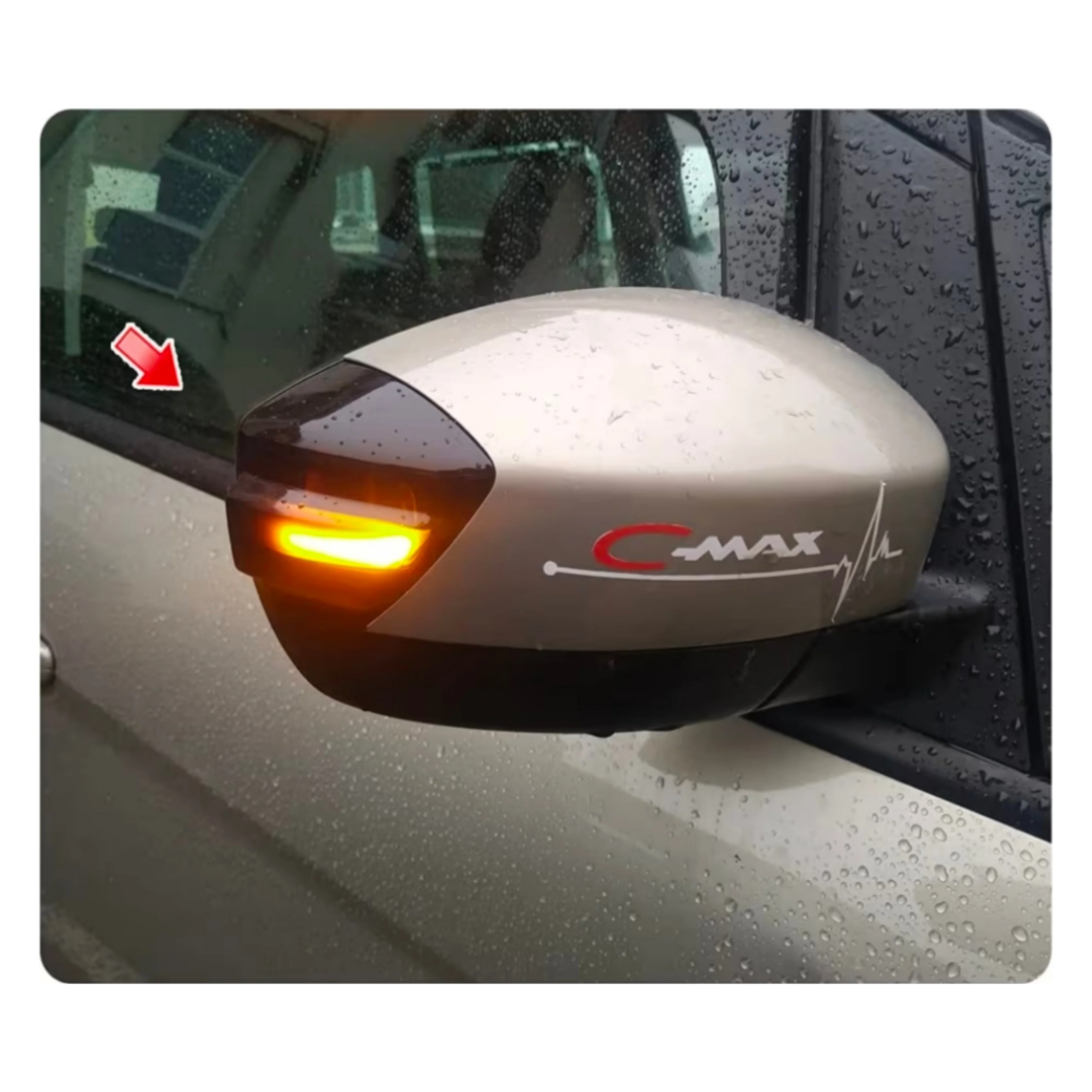 (PRENOTA) Specchietti Laterali Led per Ford S-Max, Kuga, C-Max (2007-2019), Plug and Play - Image 3