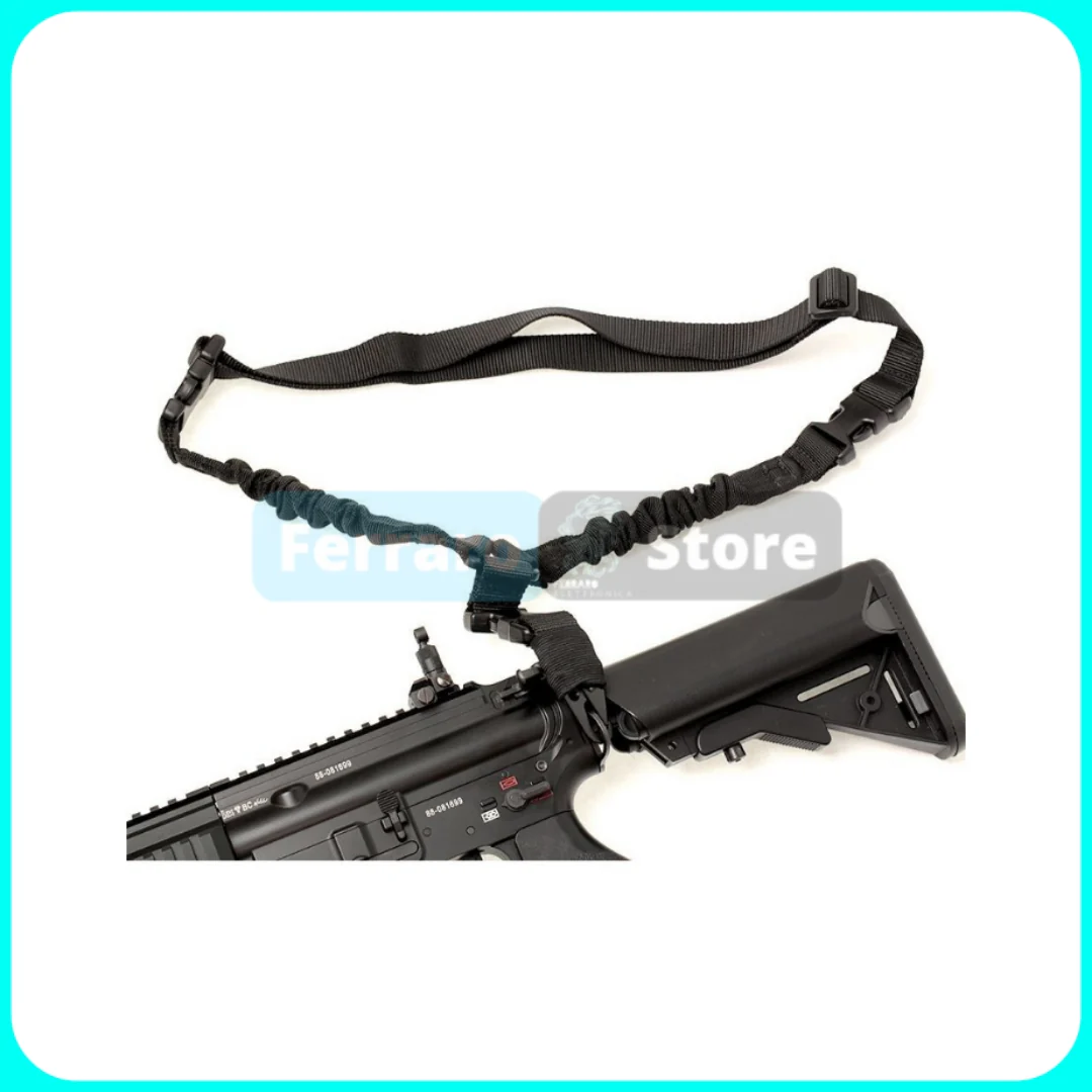 Supporto Tactical - Single Point Gun Sling regolabile, Softair, tracolla caccia, Beige - Image 2
