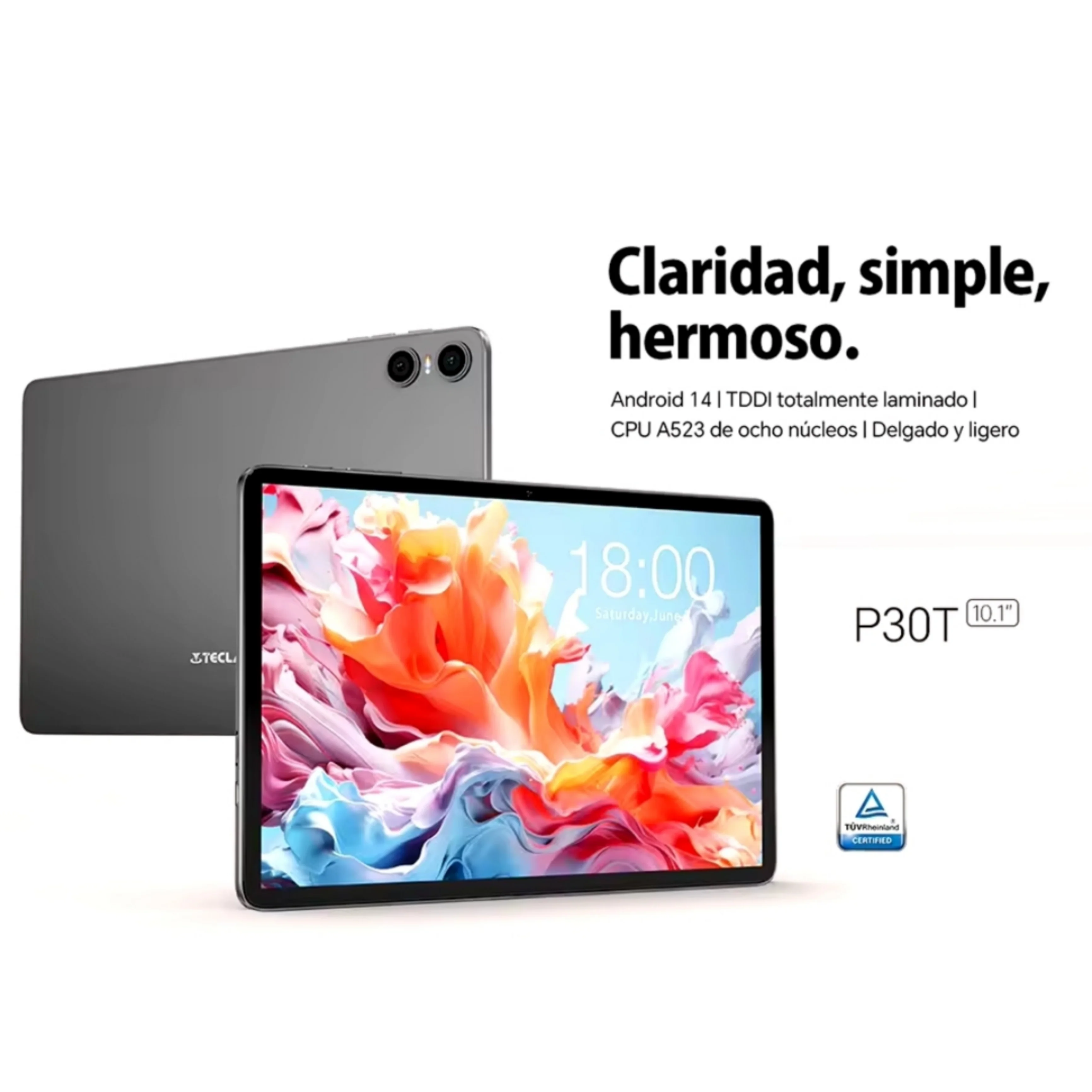 TAB Teclast | P30T | 4/128GB | 10.1" | Penna + Cover Omaggio | Grey - Image 3