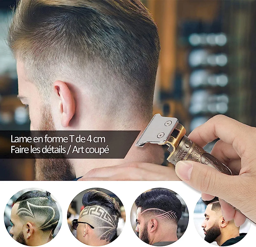 Rasoio a Batteria - Tagliacapelli Uomo Professionale, Barba, Regola Barba e Capelli, Ricarica USB per Uso Domestico - Image 3