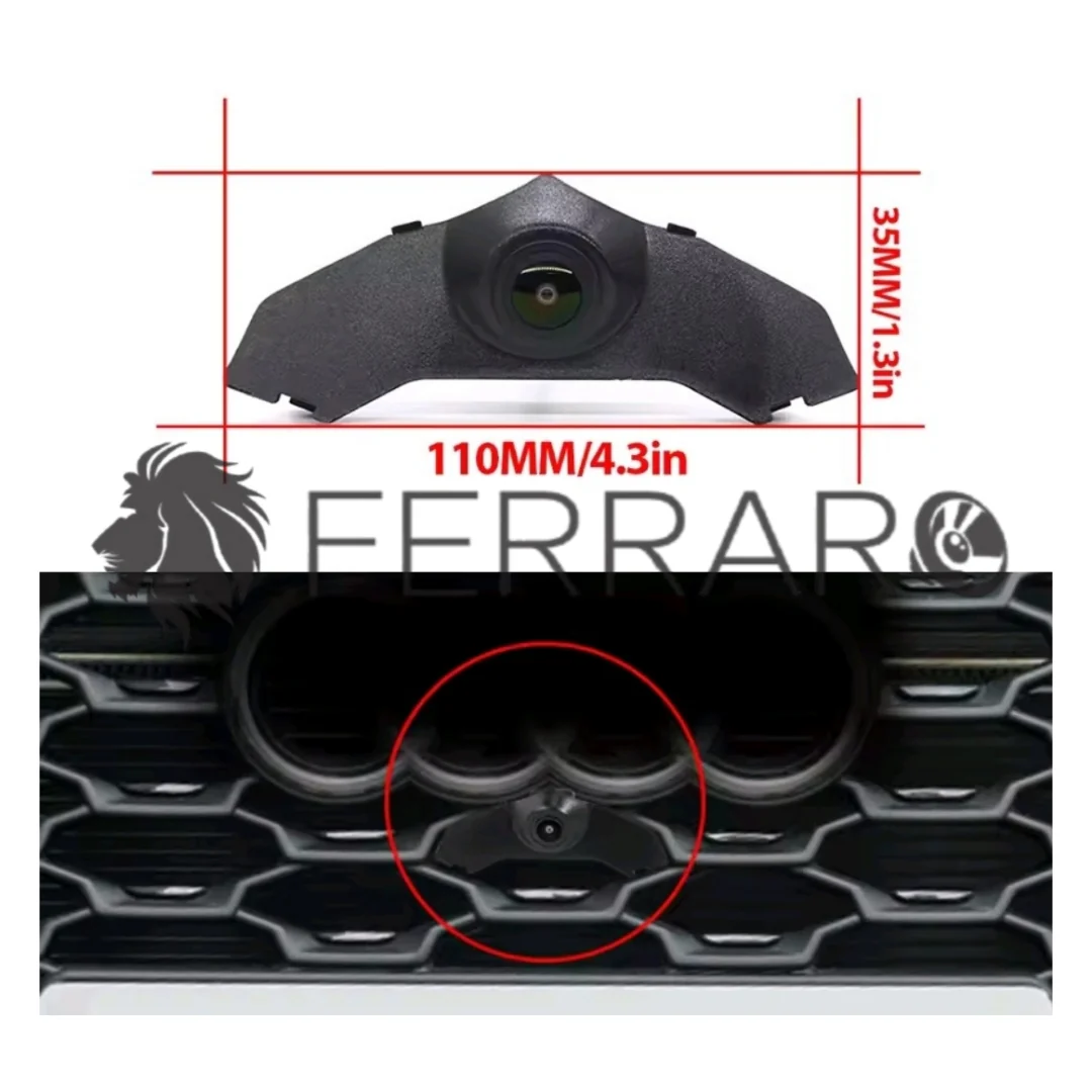 (PRENOTA) Telecamera Frontale per Audi Q3 (2020-2024), AHD, 1920x1080, 170° Gradi - Image 3