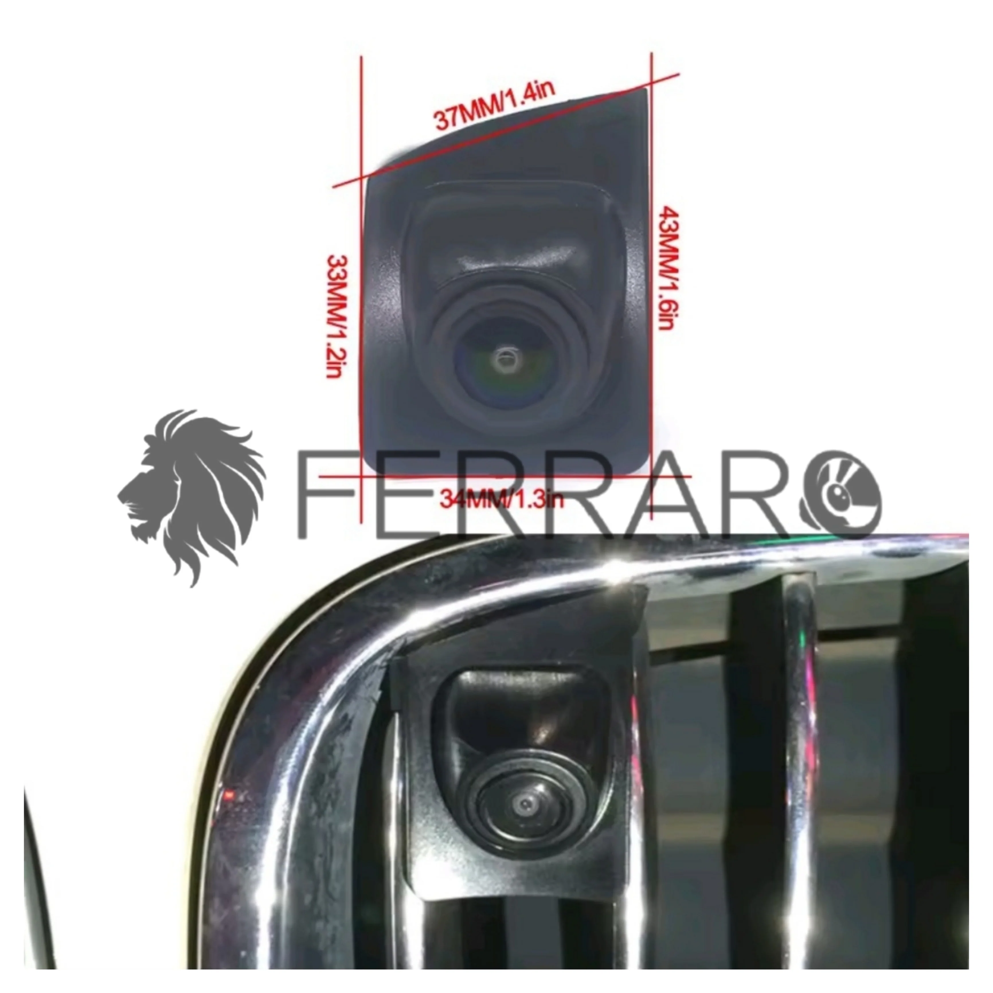 (PRENOTA) Telecamera Frontale per BMW Serie 5, F07, F10, F11, AHD, 1920x1080, 170° Gradi - Image 3
