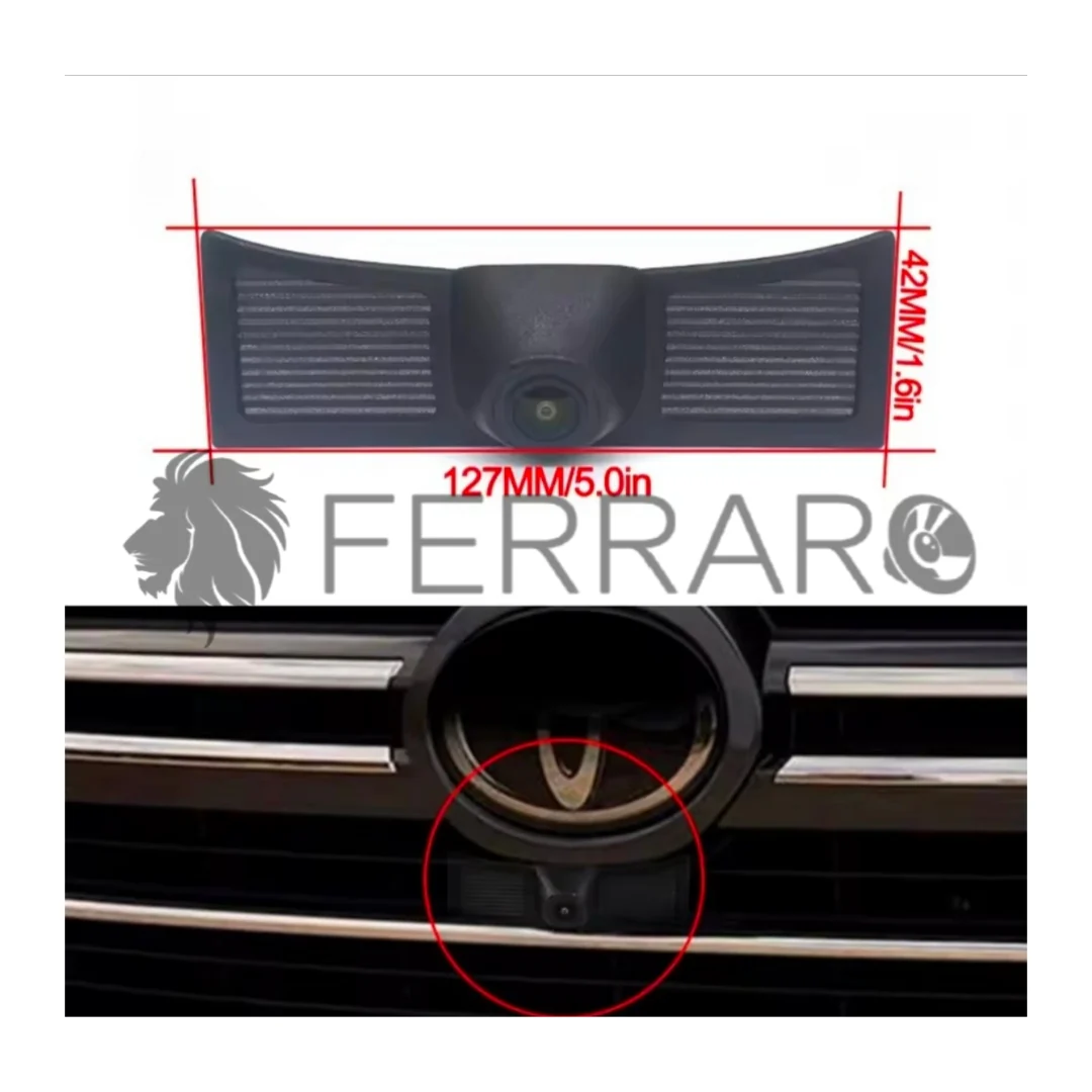(PRENOTA)  Telecamera Frontale per Toyota Land Cruise 200, LC200 (2018-2021), AHD, 1920x1080, 170° Gradi - Image 2