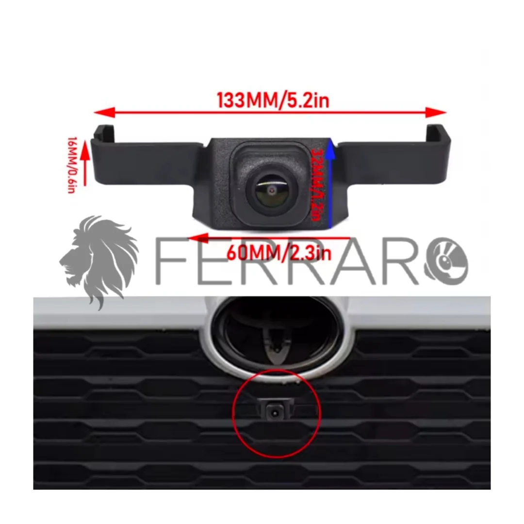(PRENOTA) Telecamera Frontale per Toyota RAV4 (2020-2021), AHD, 1920x1080, 170° Gradi - Image 2