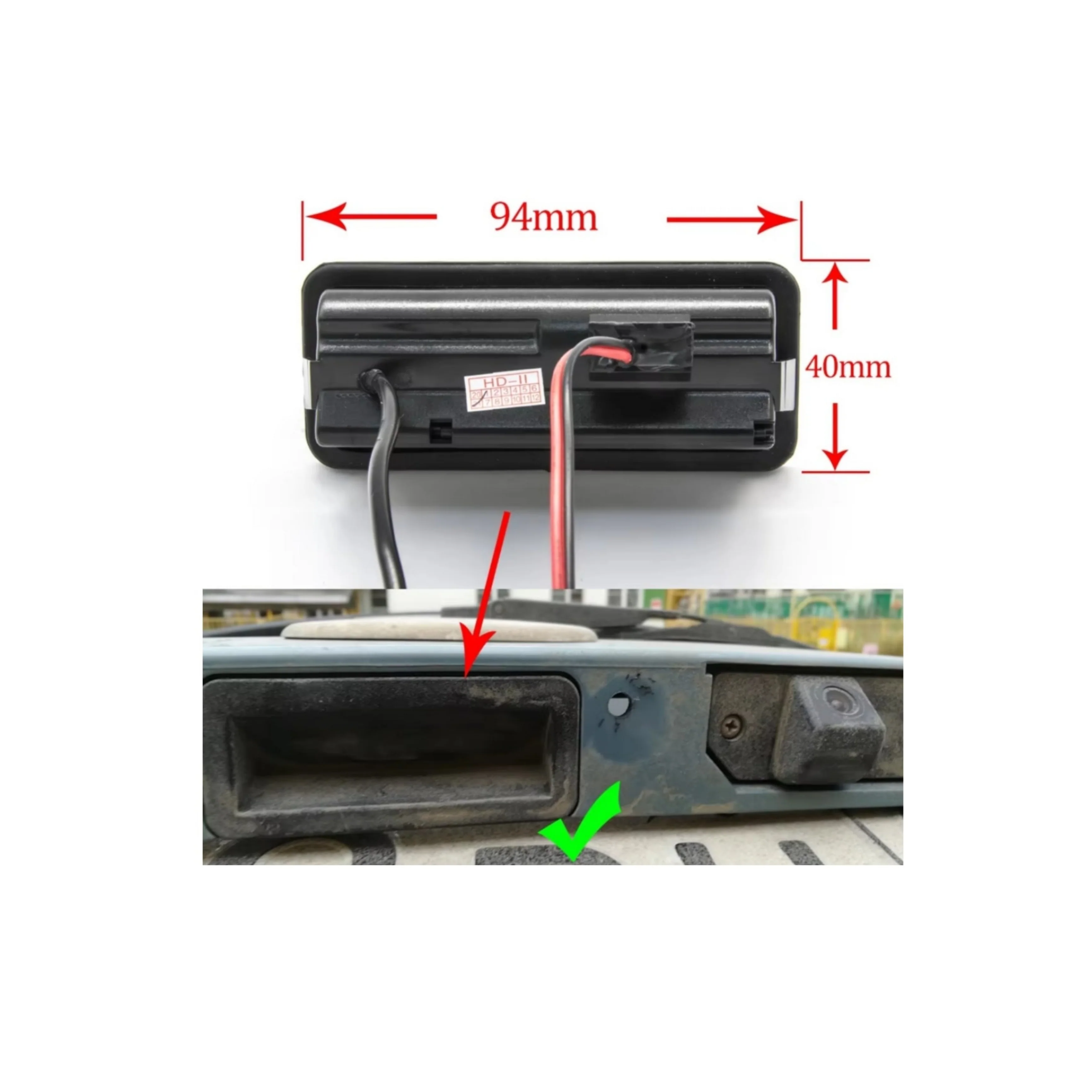 (PRENOTA) Telecamera Posteriore per Ford Fiesta MK6 (2009-2017) AHD 1920x1080, 170° Gradi - Image 3