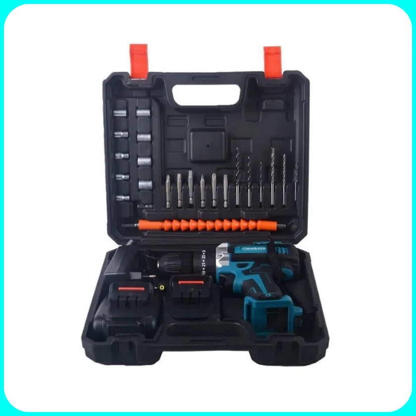 Trapano Avvitatore Percussione, Doppia Batteria 48V, Accessori e Valigetta - Image 5