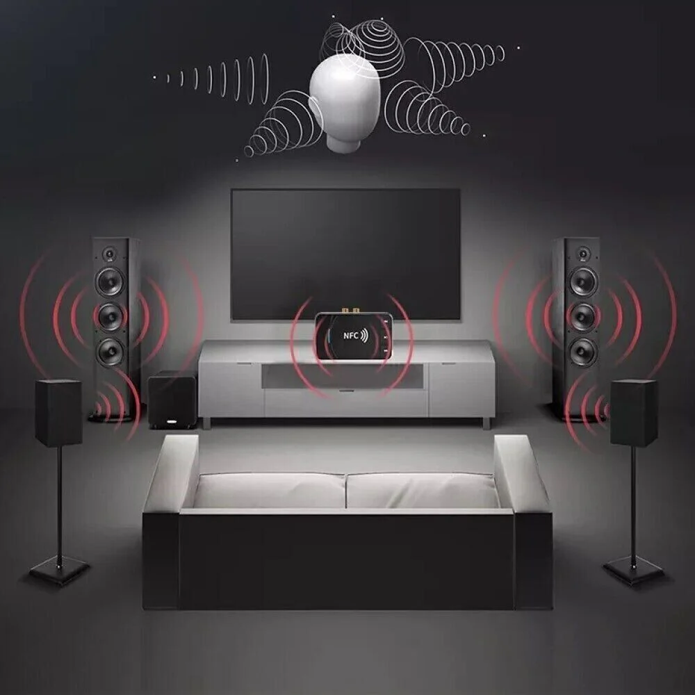 Trasmettitore Ricevitore, Audio, Bluetooth 5.0, NFC 5.0, RCA, AUX, Velocità 100 MBPS, USB - Image 3