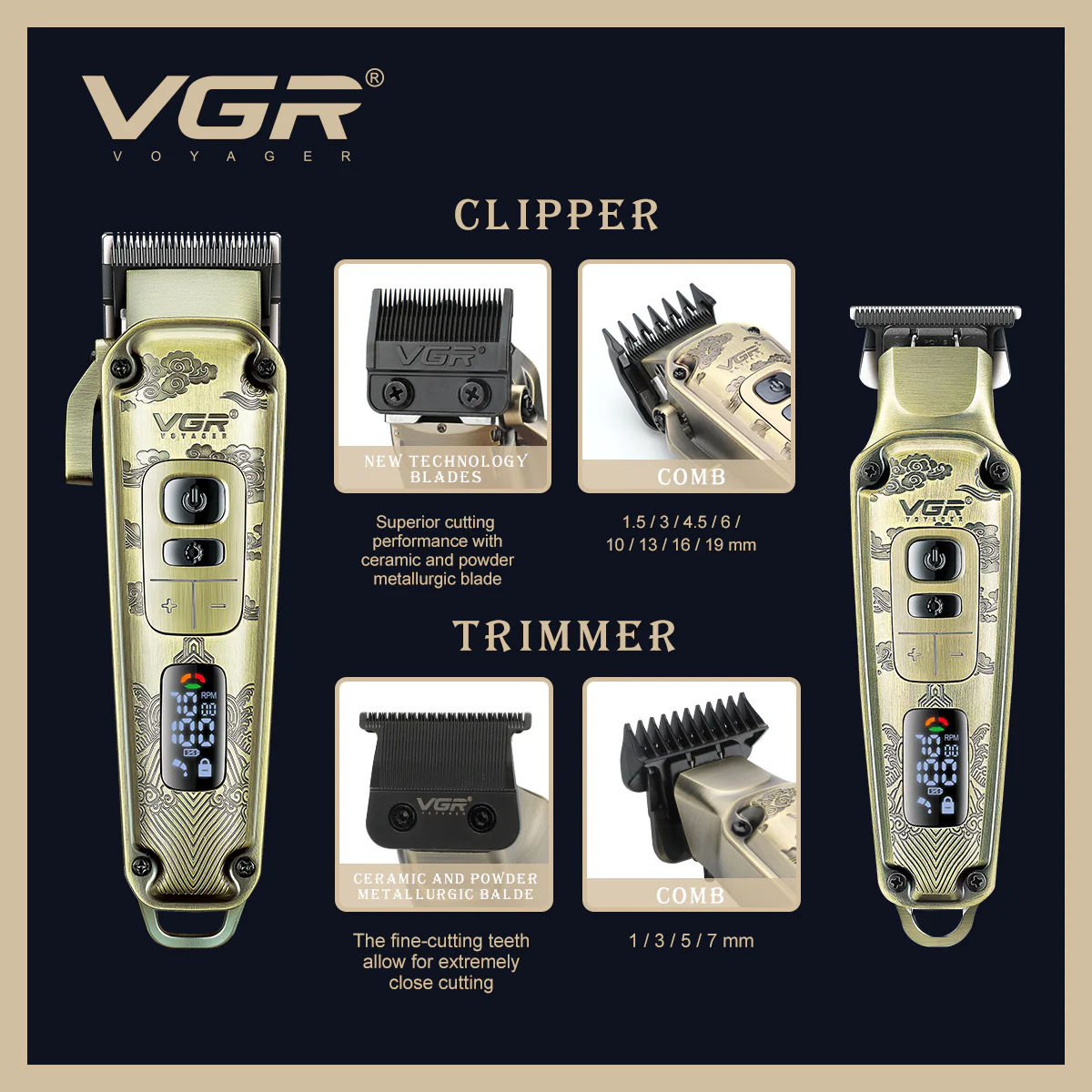 VGR Clipper, Rifiniture, Trimmer, Accessori V-643 - Image 4