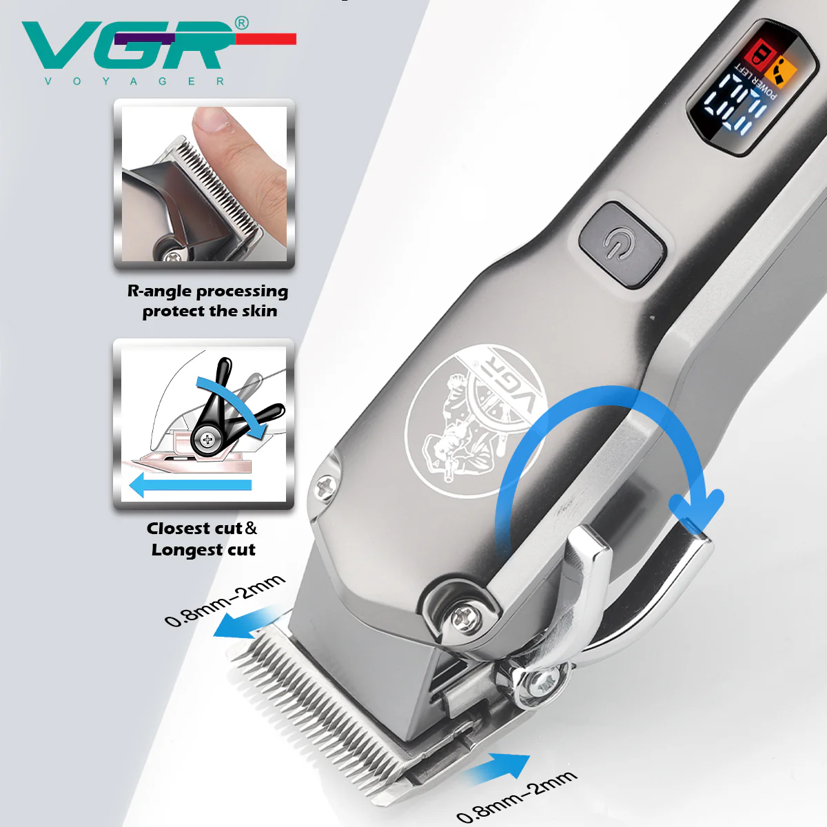 VGR Tagliacapelli, Trimmer 2 in 1, V-675 - Image 5