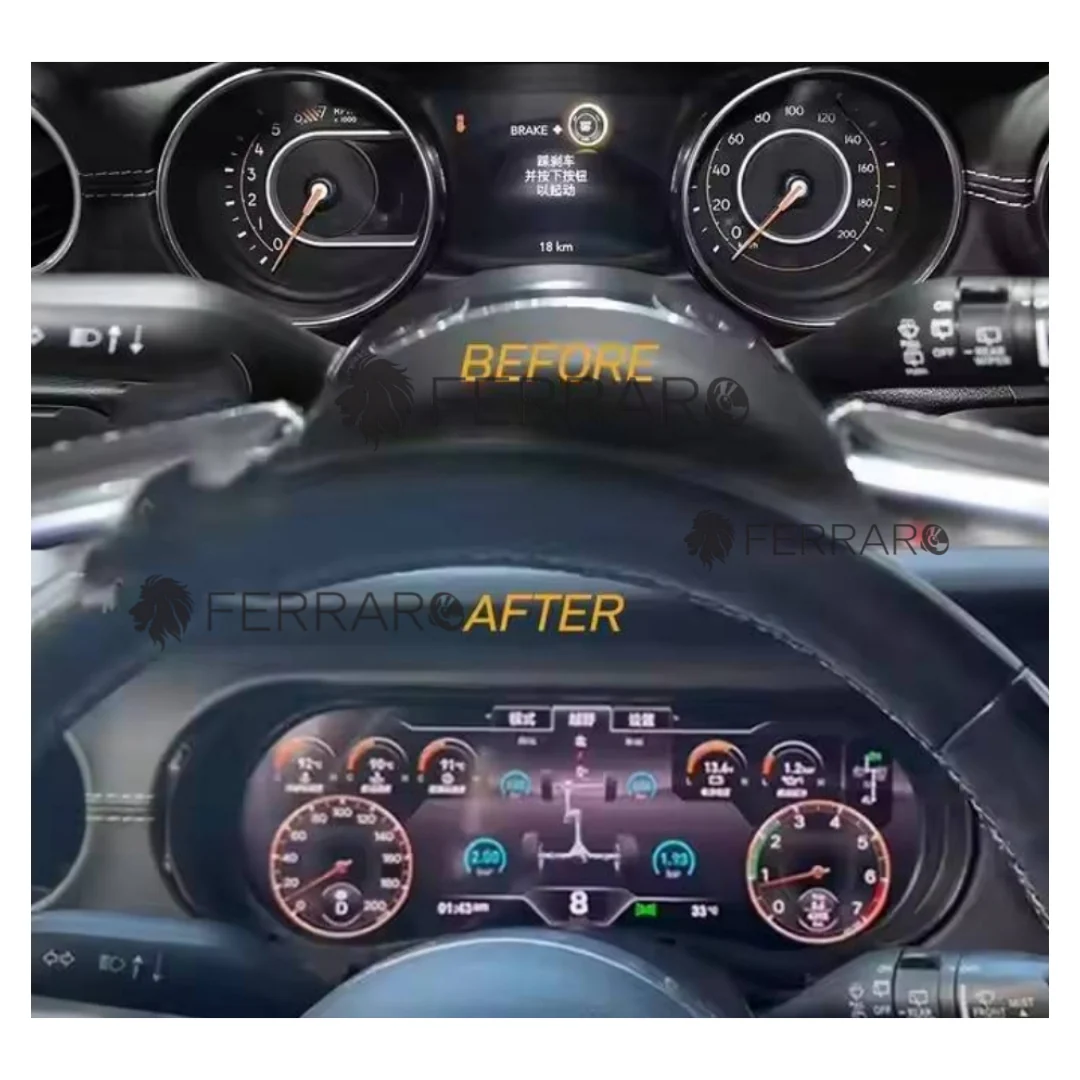 (PRENOTA) Virtual Cockpit 12.3" per Jeep Wrangler JL (2018-2023), HD Ultra, CarPlay e Android Auto - Image 2