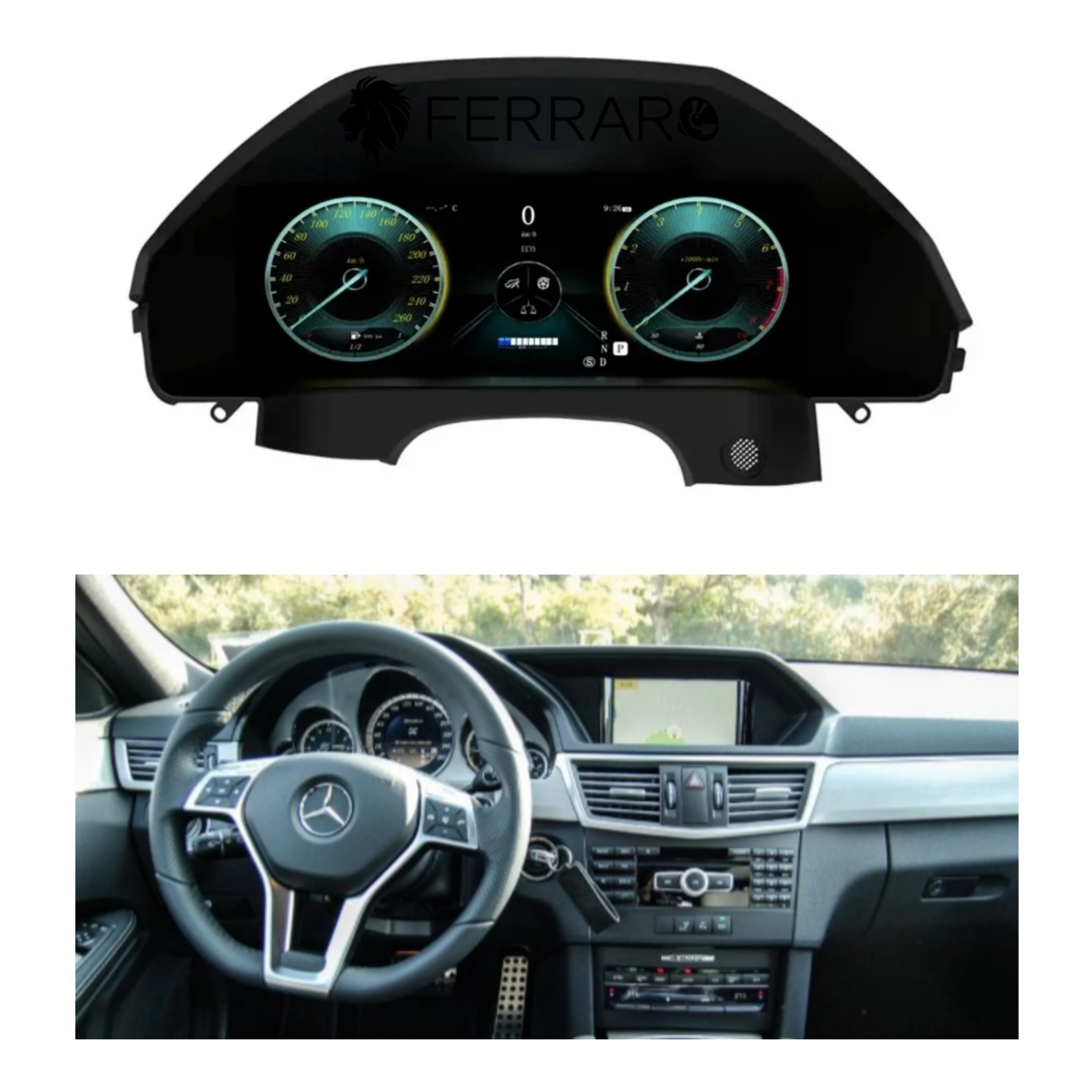 (PRENOTA) Virtual Cockpit 12.3" per Mercedes Classe E, W207, W212, HD Ultra, CarPlay e Android Auto - Image 2