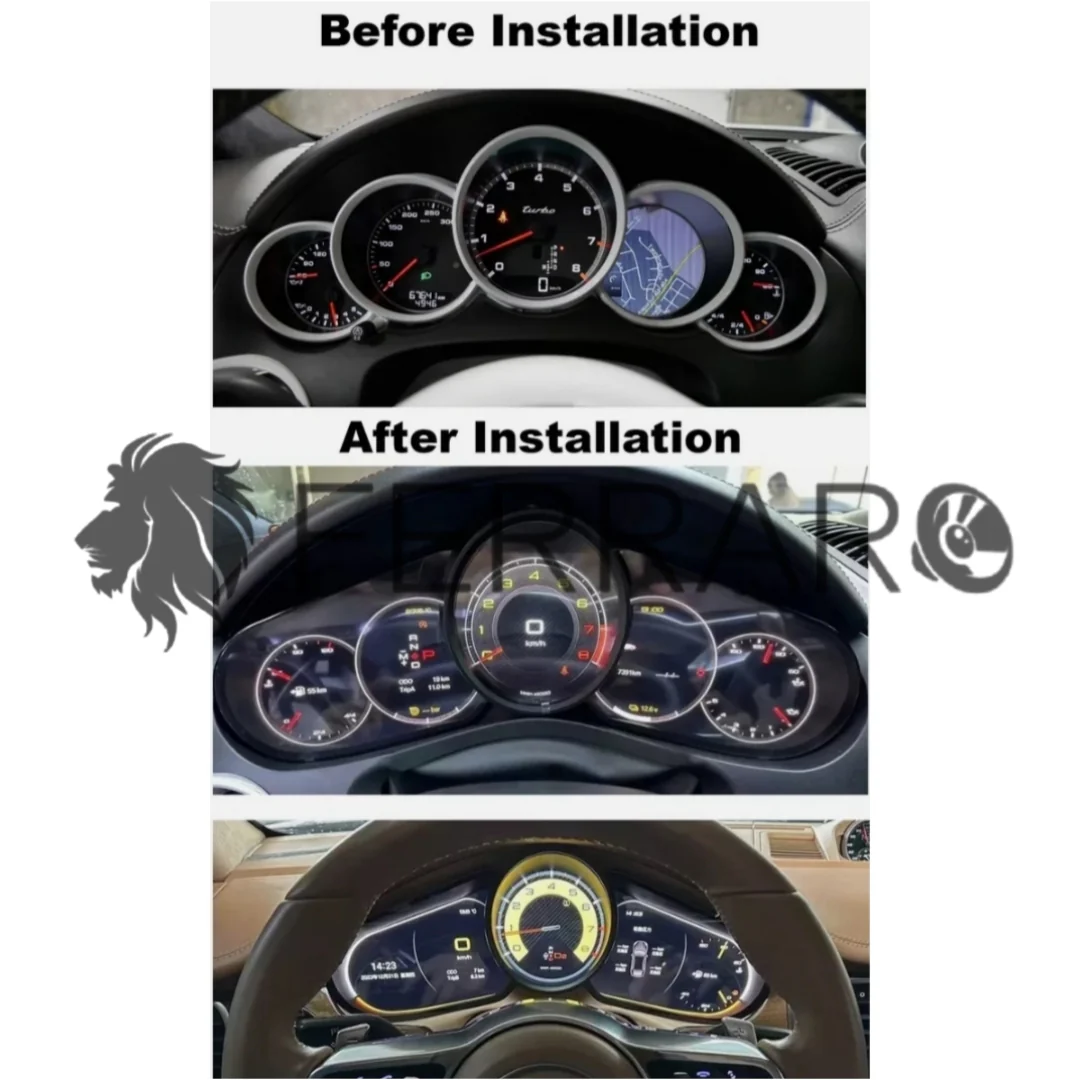 (PRENOTA) Virtual Cockpit 12.3" per Porsche Cayenne (2010-2017), HD Ultra, CarPlay e Android Auto - Image 3