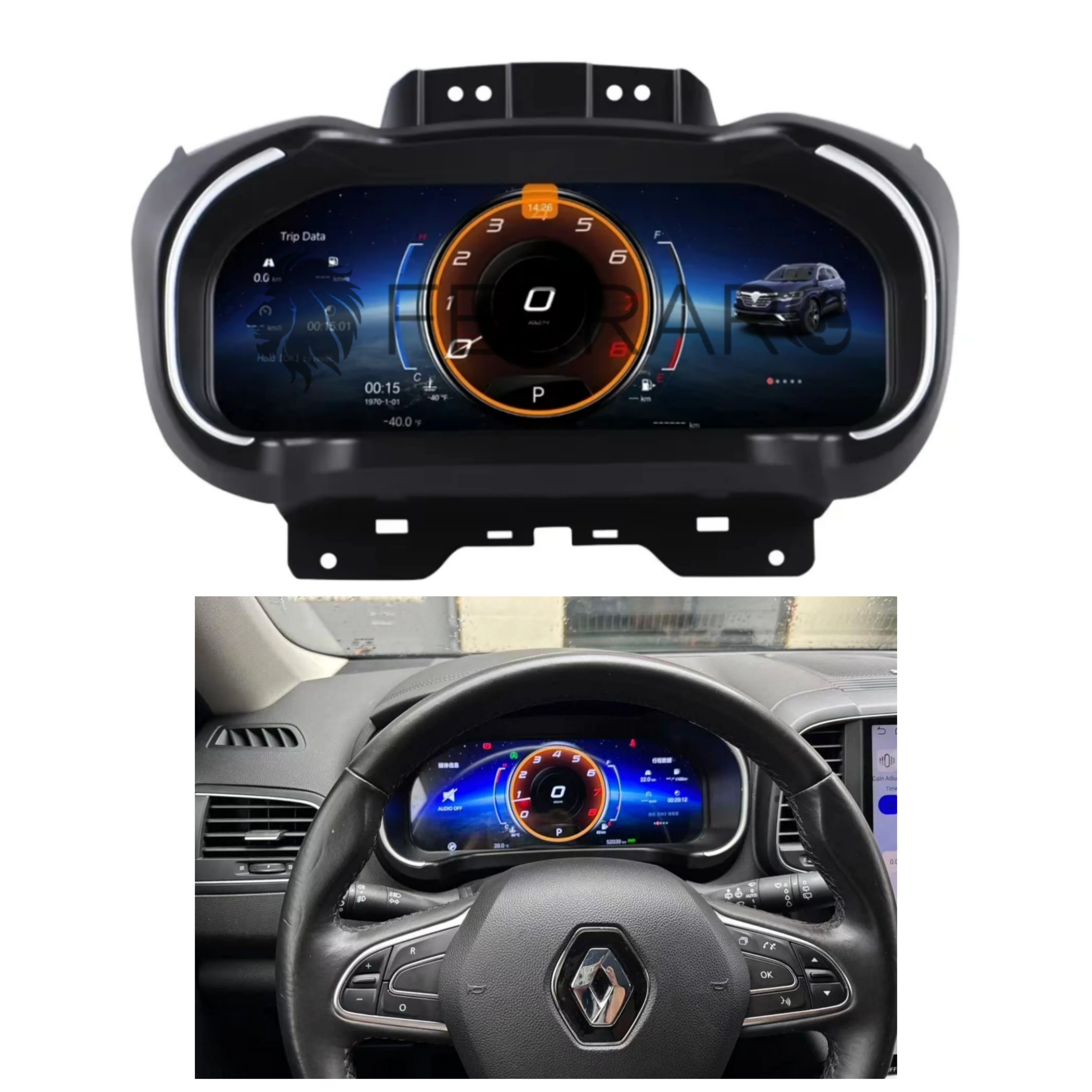 (PRENOTA) Virtual Cockpit 12.3" per Renault Megane, Koleos, HD Ultra, CarPlay e Android Auto - Image 5