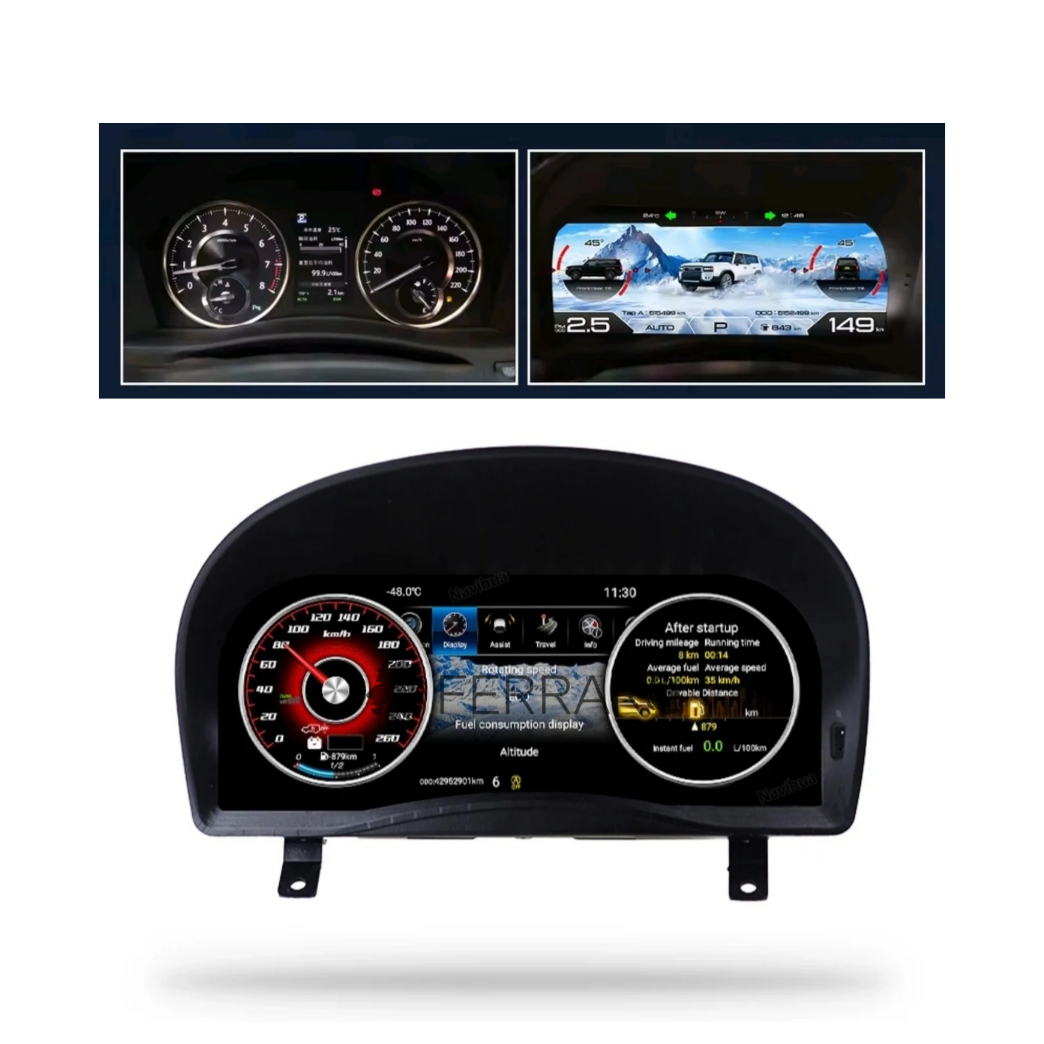 (PRENOTA) Virtual Cockpit 12.3" per Toyota Aplhard (2008-2014), HD Ultra, CarPlay e Android Auto - Image 2