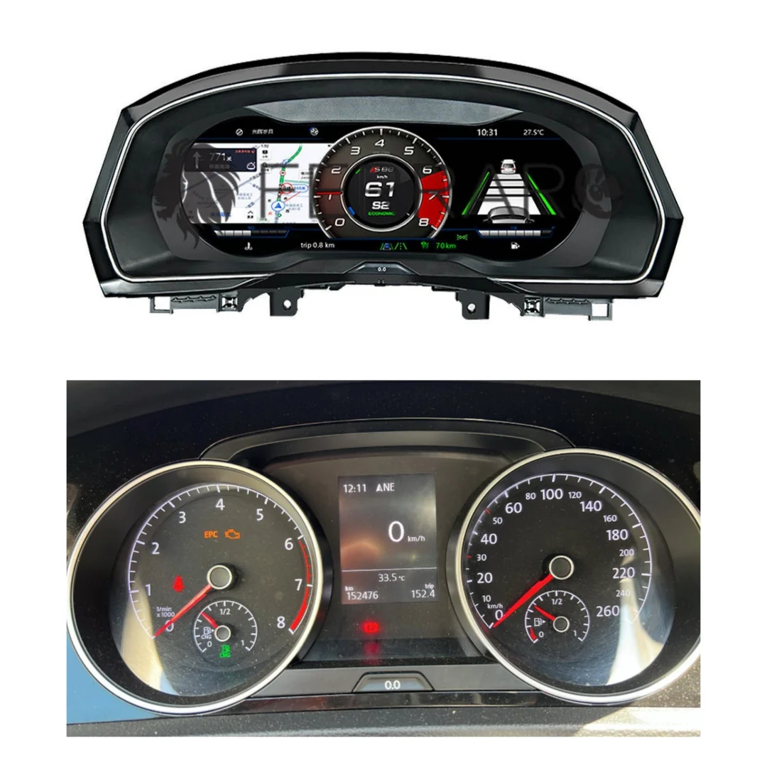 Virtual Cockpit 12.3" per Volkswagen Golf MK7 Serie, HD Ultra, CarPlay e Android Auto - Image 2