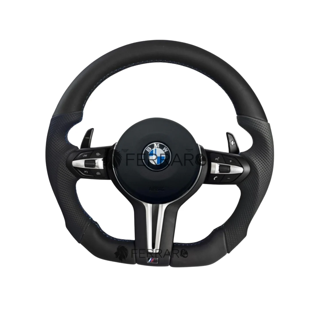 (PRENOTA) Volante per BMW, Pelle Nera, Linea Tricolore, Sport