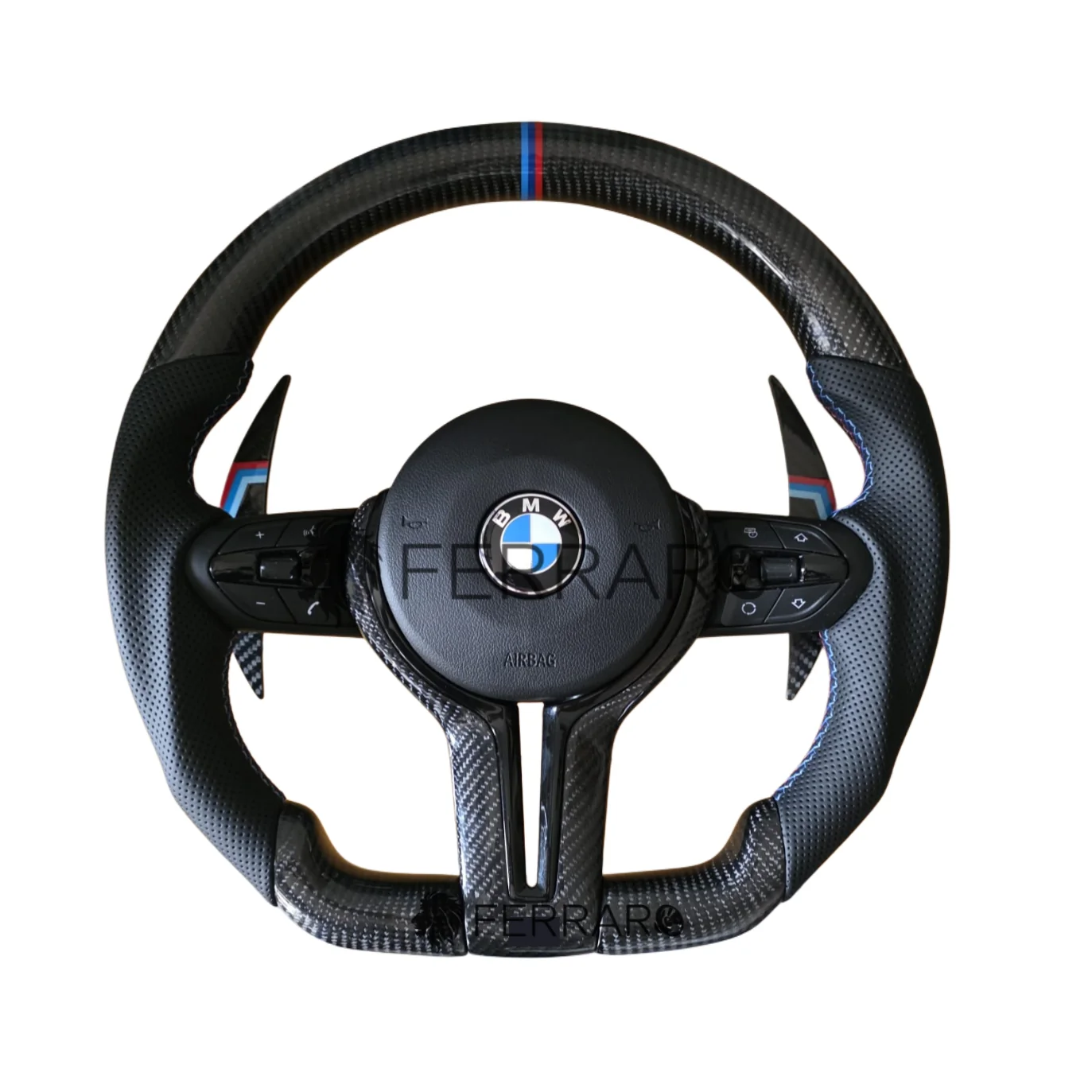 (PRENOTA) Volante Sportivo per BMW Z4 E89 (2009-2016), Carbonio, Customizzato in Pelle