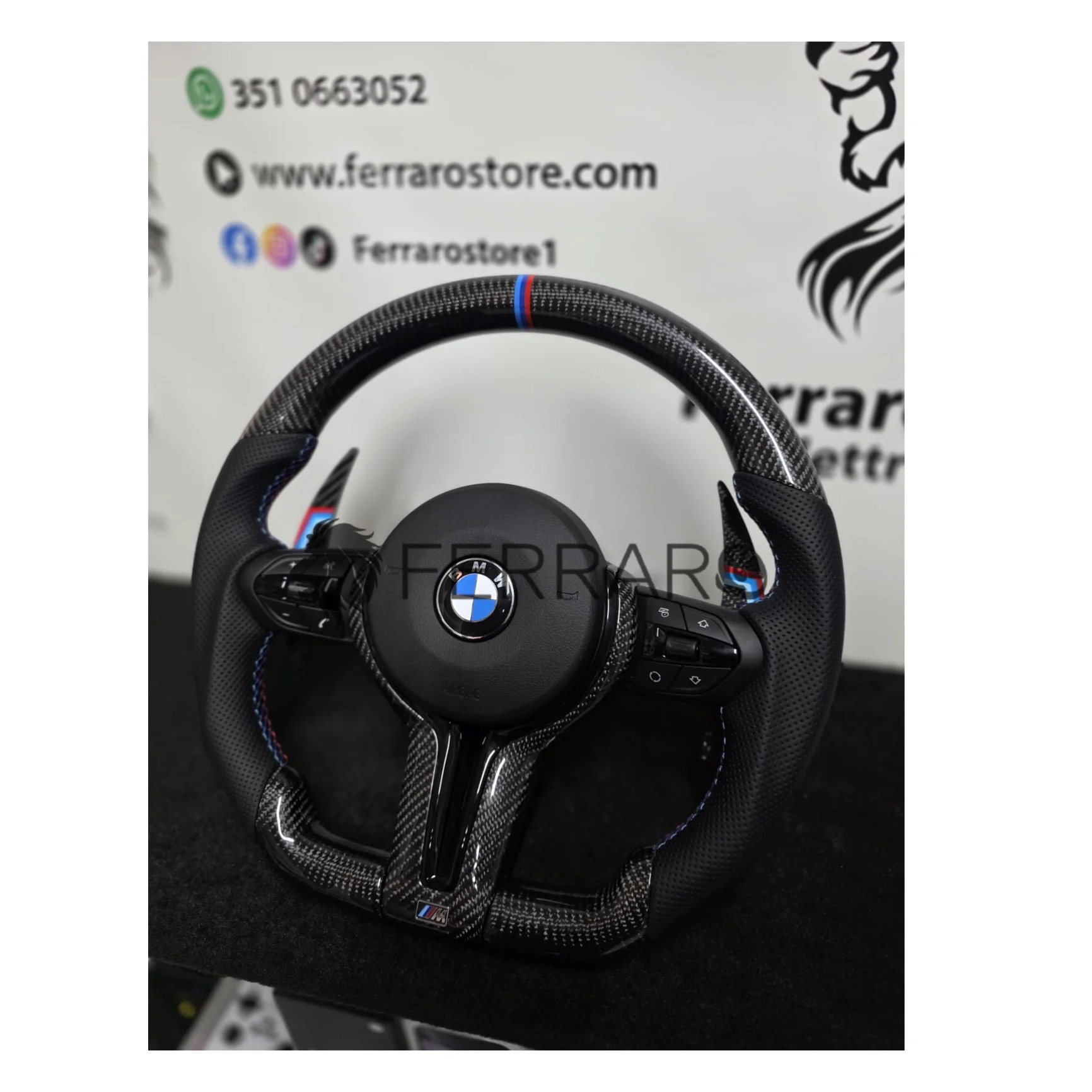 (PRENOTA) Volante Sportivo per BMW Z4 E89 (2009-2016), Carbonio, Customizzato in Pelle - Image 3