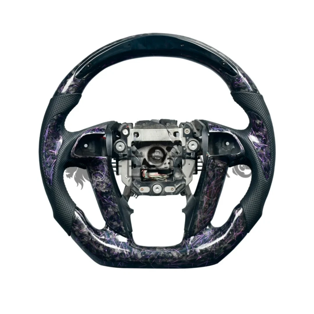 (PRENOTA) Volante Sportivo per Honda Accord (2008-2012), Carbonio, Customizzato in Pelle