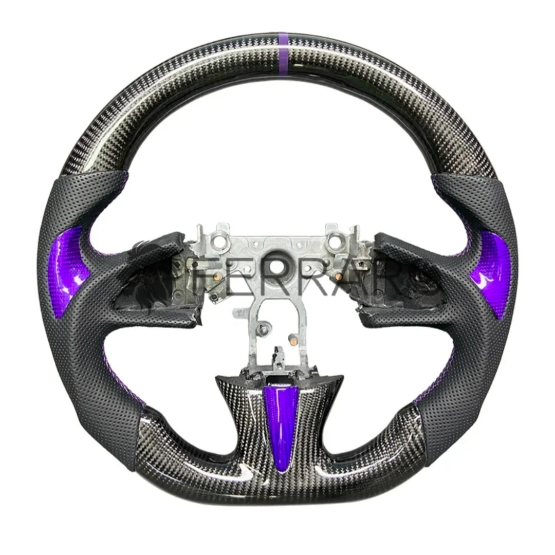(PRENOTA) Volante Sportivo per Infiniti Q50 (2013-2019), Carbonio, Customizzato in Pelle