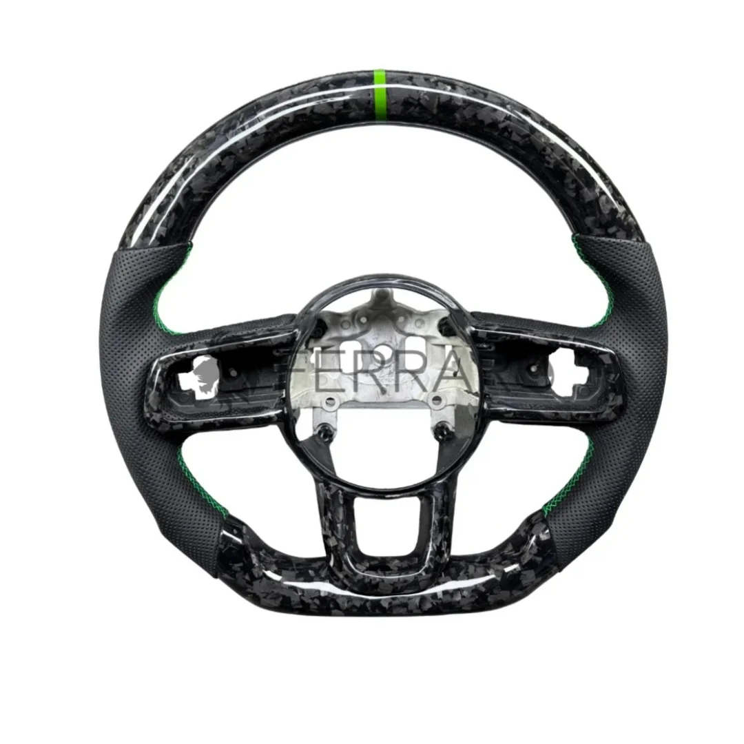 (PRENOTA) Volante Sportivo per Jeep Wrangler JK, JL, Carbonio, Customizzato in Pelle