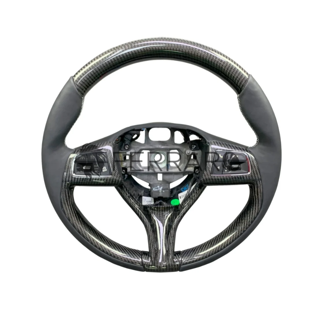 (PRENOTA) Volante Sportivo per Maserati Ghibli, Levante, Quattroporte, Carbonio, Customizzato in Pelle