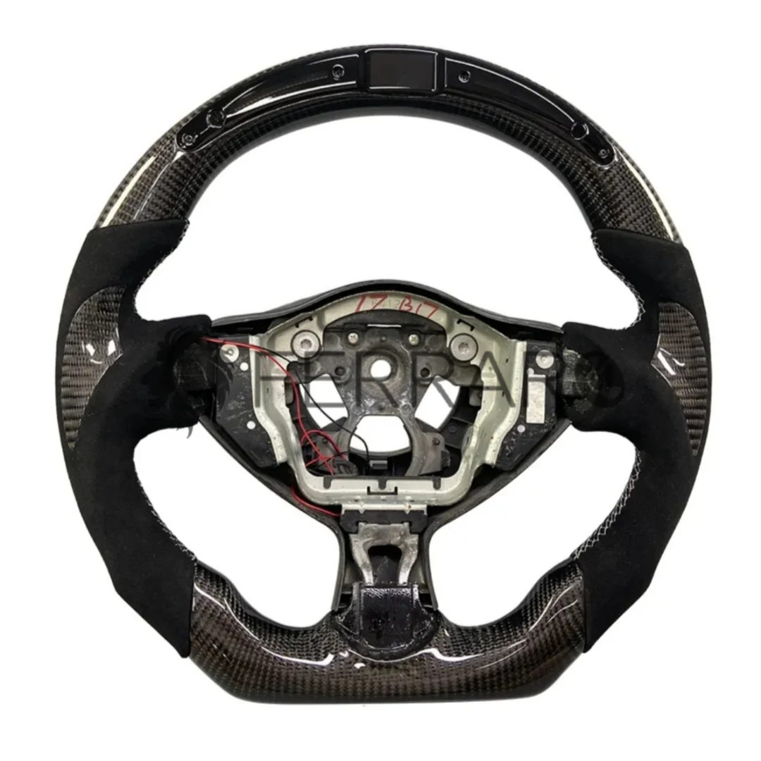 (PRENOTA) Volante Sportivo per Nissan 370Z, Carbonio, Customizzato in Pelle
