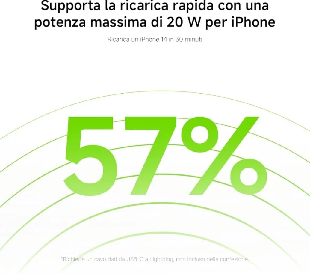 Xiaomi PowerBank 22.5W, 10000 mAh, Lite-Ricarica Rapida, Bianco - Image 4